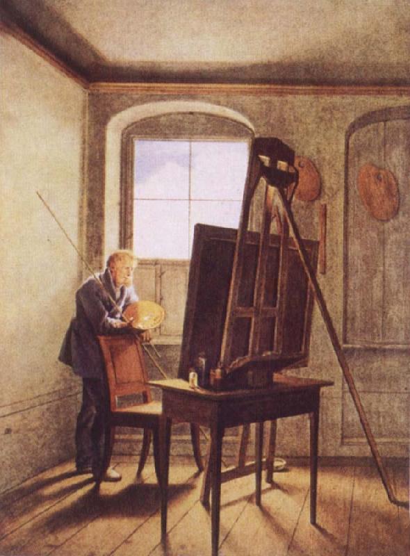 Georg Friedrich Kersting Caspar David Friedrich in his Studio oil painting image